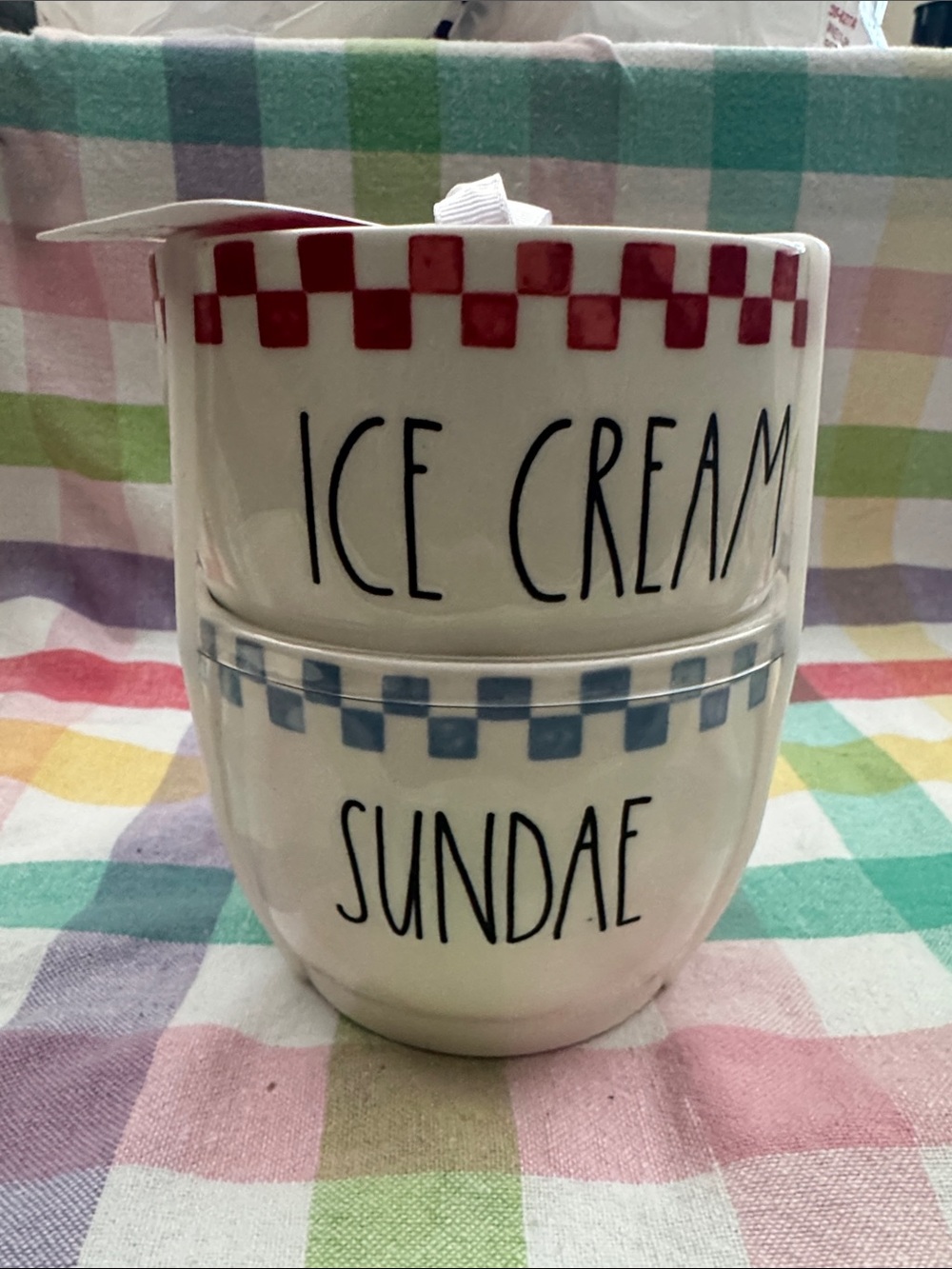 Rae Dunn ICE CREAM & SUNDAE bowls